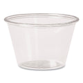 Dart Portion Containers, PET, 4 oz, Clear, 250/Bag, 10 Bags/Carton