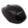 Verbatim Wireless Notebook Multi-Trac Blue LED Mouse, 2.4 GHz Frequency/32.8 ft Wireless Range, Left/Right Hand Use, Black
