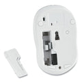 Verbatim Silent Wireless Blue LED Mouse, 2.4 GHz Frequency/32.8 ft Wireless Range, Left/Right Hand Use, Silver