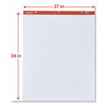 Universal Easel Pads/Flip Charts, Presentation Format (1" Rule), 27 x 34, White, 50 Sheets, 2/Carton