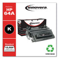 Innovera Remanufactured Black Toner, Replacement for 64A (CC364A), 10,000 Page-Yield