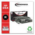 Innovera Remanufactured Black High-Yield Toner, Replacement for 05X (CE505X), 6,500 Page-Yield