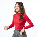 Planet Gold Juniors Mock-Neck Sweater, Size Small by Vanessa Jane