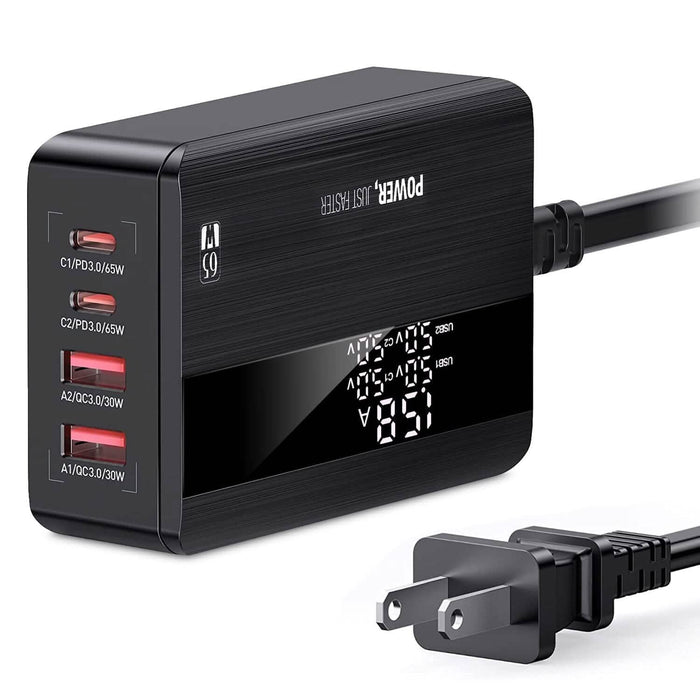 65W 4 USB Port Fast Wall Charger by DailySale