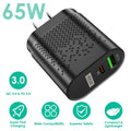 65W Type C Fast Wall Charger PD QC3.0 Adapter by DailySale