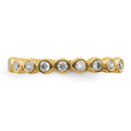 14K Gold Lab Diamond Half Eternity Ring by Fine Color Jewels