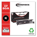 Innovera Remanufactured Black Toner, Replacement for 80A (CF280A), 2,700 Page-Yield