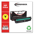 Innovera Remanufactured Yellow Toner, Replacement for 508A (CF362A), 5,000 Page-Yield