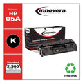 Innovera Remanufactured Black Toner, Replacement for 05A (CE505A), 2,300 Page-Yield