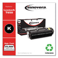 Innovera Remanufactured Black Toner, Replacement for T650H21A, 25,000 Page-Yield