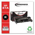 Innovera Remanufactured Black Toner, Replacement for 87A (CF287A), 9,000 Page-Yield