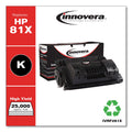 Innovera Remanufactured Black High-Yield Toner, Replacement for 81X (CF281X), 25,000 Page-Yield