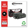 Innovera Remanufactured Black High-Yield Toner, Replacement for 42X (Q5942X), 20,000 Page-Yield