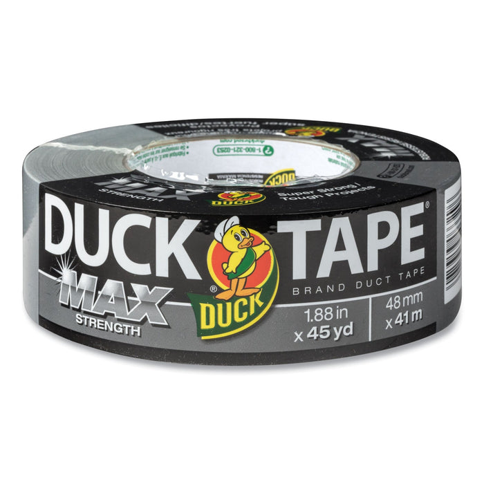 Duck MAX Duct Tape, 3" Core, 1.88" x 45 yds, Silver