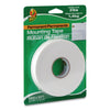 Duck Double-Stick Foam Mounting Tape, Permanent, Holds Up to 2 lbs, 0.75" x 15 ft, White