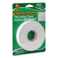 Duck Double-Stick Foam Mounting Tape, Permanent, Holds Up to 2 lbs, 0.75" x 15 ft, White