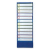 Carson-Dellosa Education Deluxe Scheduling Pocket Chart, 13 Pockets, 13 x 36, Blue