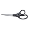 Westcott KleenEarth Basic Plastic Handle Scissors, Pointed Tip, 7" Long, 2.8" Cut Length, Black Straight Handle