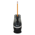Westcott Halo Colored Pencil Non-Stick Electric Sharpener, AC-Powered, 3.5 x 6.75, Black/Silver