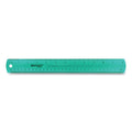 Westcott 12" Jewel Colored Ruler, Standard/Metric, Plastic