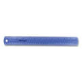Westcott 12" Jewel Colored Ruler, Standard/Metric, Plastic
