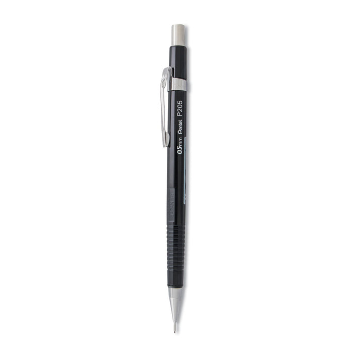 Pentel Sharp Mechanical Pencil, 0.5 mm, HB (#2.5), Black Lead, Black Barrel