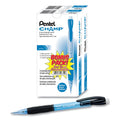 Pentel Champ Mechanical Pencil, 0.7 mm, HB (#2.5), Black Lead, Blue Barrel, 24/Pack