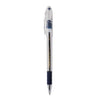 Pentel R.S.V.P. Ballpoint Pen, Stick, Medium 1 mm, Blue Ink, Clear/Blue Barrel, Dozen