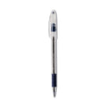 Pentel R.S.V.P. Ballpoint Pen, Stick, Fine 0.7 mm, Blue Ink, Clear/Blue Barrel, Dozen