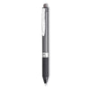 Pentel Oh! Gel Pen, Retractable, Medium 0.7 mm, Black Ink, Black Barrel, Dozen