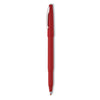 Pentel Rolling Writer Roller Ball Pen, Stick, Medium 0.8 mm, Red Ink, Red Barrel, Dozen