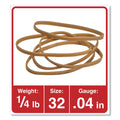 Universal Rubber Bands, Size 32, 0.04" Gauge, Beige, 4 oz Box, 205/Pack