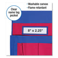 Carson-Dellosa Education Chairback Buddy Pocket Chart, 7 Pockets, 15 x 19, Blue/Red