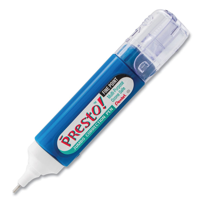 Pentel Presto! Multipurpose Correction Pen, 12 ml, White