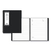 Blue Sky Aligned Business Notebook, 1 Subject, Meeting Notes Format, Narrow Rule, Black Cover, 11 x 8.5, 78 Sheets