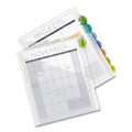 Avery Insertable Style Edge Tab Plastic 1-Pocket Dividers, 8-Tab, 11.25 x 9.25, Translucent, 1 Set