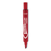 Avery MARKS A LOT Regular Desk-Style Permanent Marker, Broad Chisel Tip, Red, Dozen (7887)