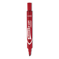 Avery MARKS A LOT Regular Desk-Style Permanent Marker, Broad Chisel Tip, Red, Dozen (7887)