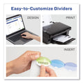 Avery Insertable Style Edge Tab Plastic Dividers, 5-Tab, 11 x 8.5, Translucent, 1 Set