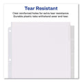 Avery Insertable Big Tab Dividers, 5-Tab, Single-Sided Copper Edge Reinforcing, 11.13 x 9.25, White, Clear Tabs, 1 Set