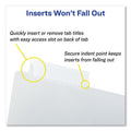 Avery Insertable Big Tab Dividers, 5-Tab, Single-Sided Copper Edge Reinforcing, 11.13 x 9.25, White, Clear Tabs, 1 Set