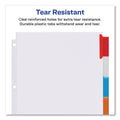 Avery Insertable Big Tab Dividers, 5-Tab, Single-Sided Copper Edge Reinforcing, 11.13 x 9.25, White, Assorted Tabs, 1 Set