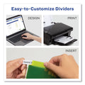 Avery Insertable Big Tab Plastic Dividers, 8-Tab, 11 x 8.5, Assorted, 1 Set