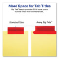Avery Insertable Big Tab Dividers, 8-Tab, Double-Sided Gold Edge Reinforcing, 11 x 8.5, Buff, Assorted Tabs, 1 Set