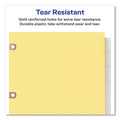 Avery Insertable Big Tab Dividers, 8-Tab, Double-Sided Gold Edge Reinforcing, 11 x 8.5, Buff, Clear Tabs, 1 Set