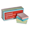 Universal Self-Stick Note Pads, 1.5" x 2", Assorted Pastel Colors, 100 Sheets/Pad, 12 Pads/Pack