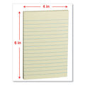 Universal Self-Stick Note Pads, Note Ruled, 4" x 6", Assorted Pastel Colors, 100 Sheets/Pad, 5 Pads/Pack