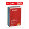 Universal Self-Stick Note Pads, Note Ruled, 4" x 6", Assorted Pastel Colors, 100 Sheets/Pad, 5 Pads/Pack
