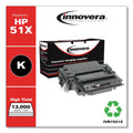 Innovera Remanufactured Black High-Yield Toner, Replacement for 51X (Q7551X), 13,000 Page-Yield