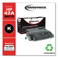 Innovera Remanufactured Black MICR Toner, Replacement for 42AM (Q5942AM), 10,000 Page-Yield